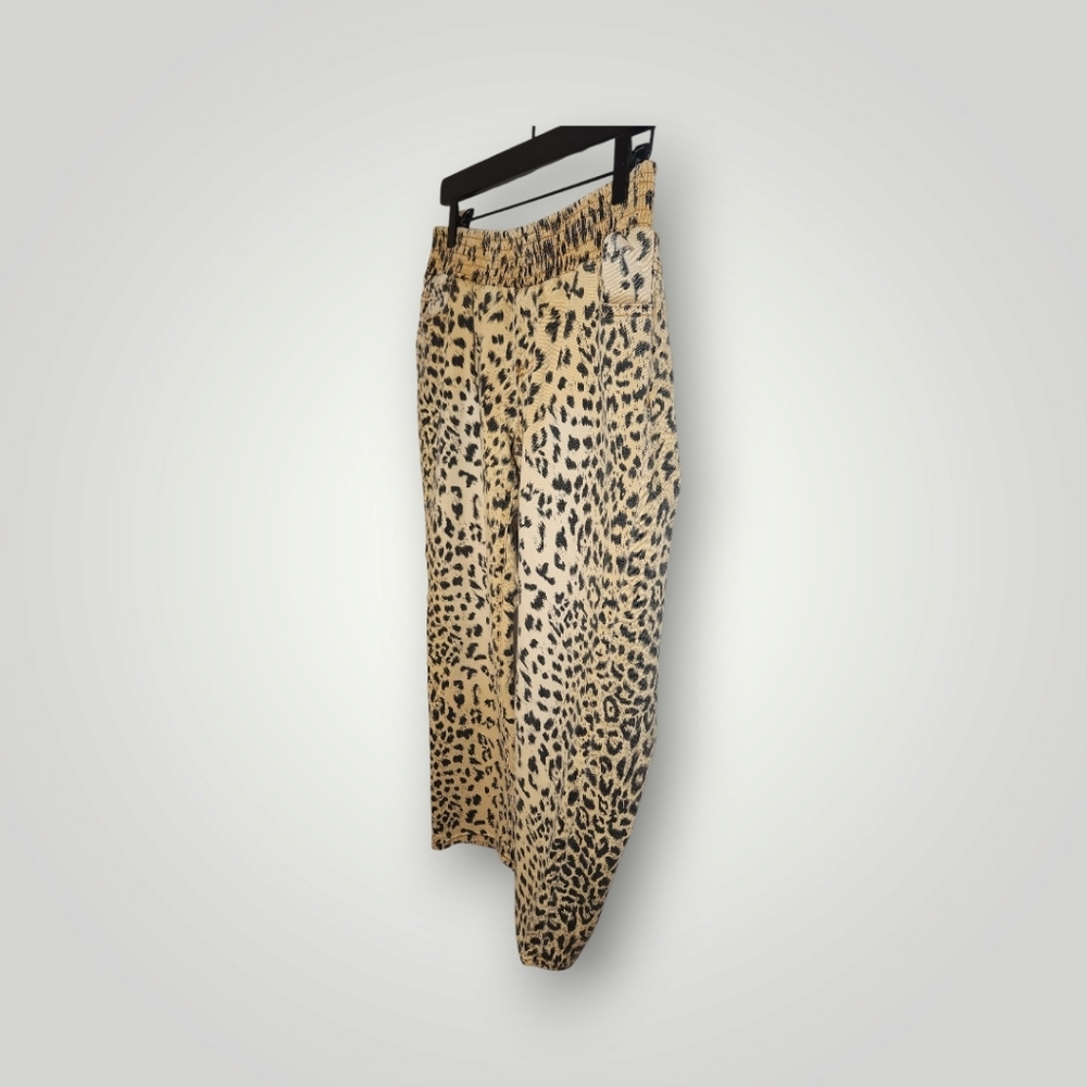 Turquoise Haven Leopard Print straight let Pants Size Small Style cv8810ch - Picture 4 of 7